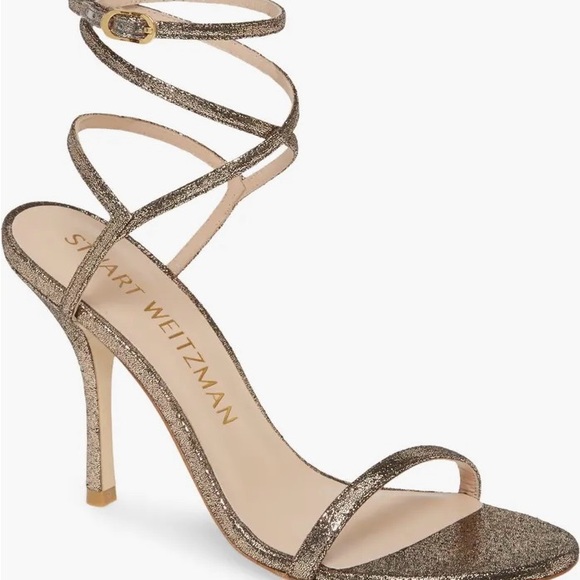 💕*NIB* Stuart Weitzman Merinda Black High Heel Sandal Women’s Size 6 💕 - Picture 8 of 11